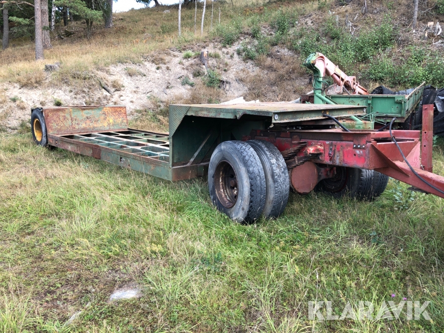 Maskintrailer med traktordrag
