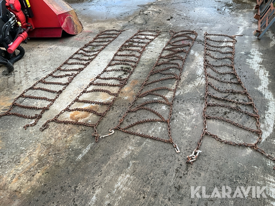 Piggkedjor lastbil styr och driv 4st