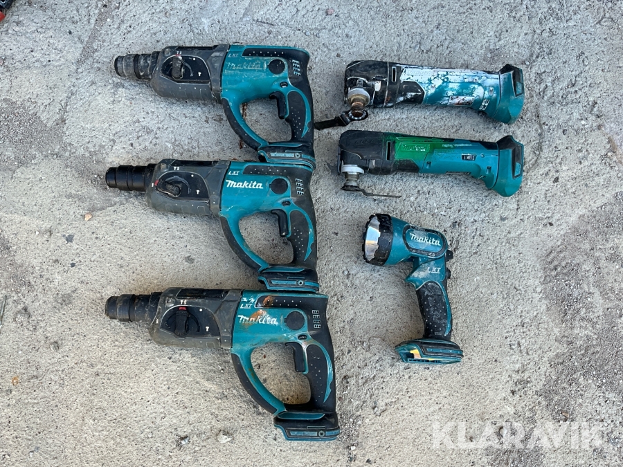 Slagborr, multiverktyg och arbetslampa Makita LXT