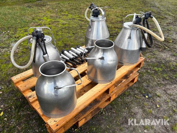 Mjölkmaskiner rostfritt Alfa-Laval 3st
