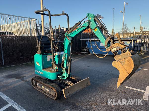 Grävmaskin Sunward SWE08B med skopor