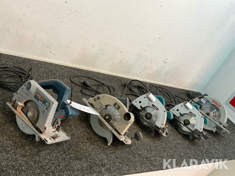 Cirkelsåg 5st Makita, Bosch, Elu 