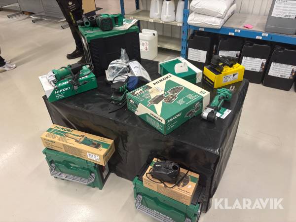 Parti med blandade verktygsmaskiner Hikoki