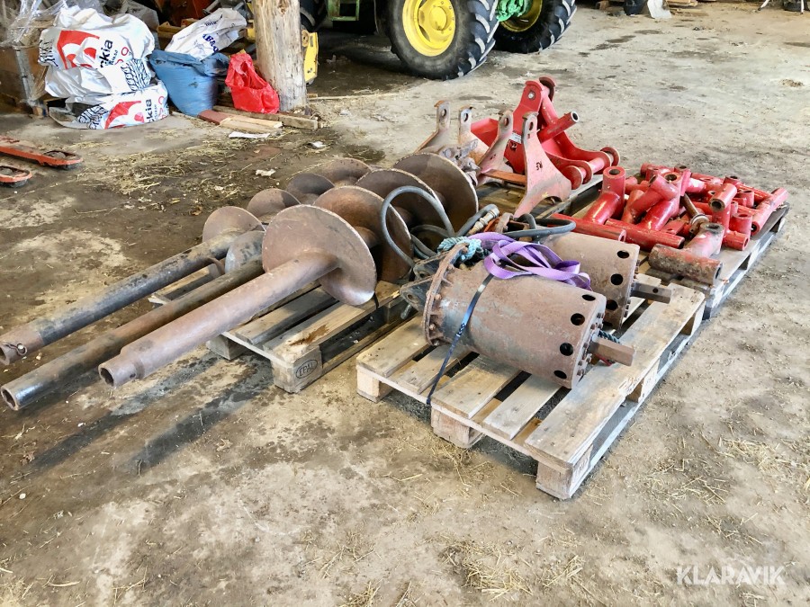 Jordborr hydraulisk med kranleder