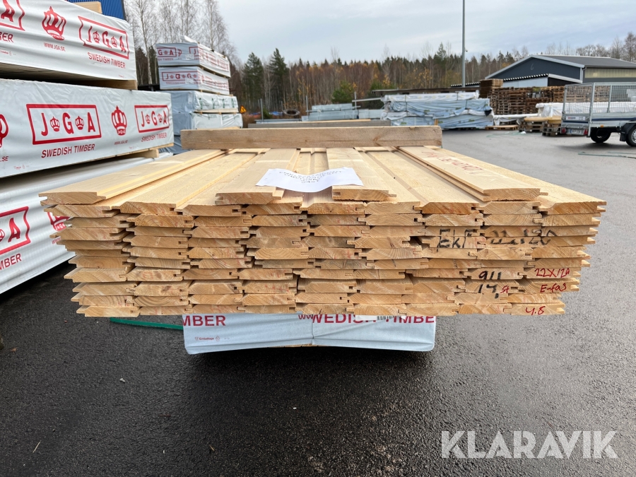 Enkelfas spont obehandlad 22x120mm 4,8m 94st
