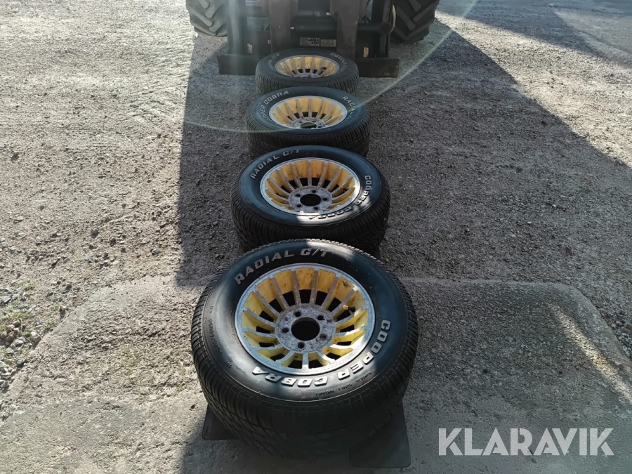 Turbinfälgar Cooper Cobra Radial G/T 14” till GM 235/60R15 och 245/60R14