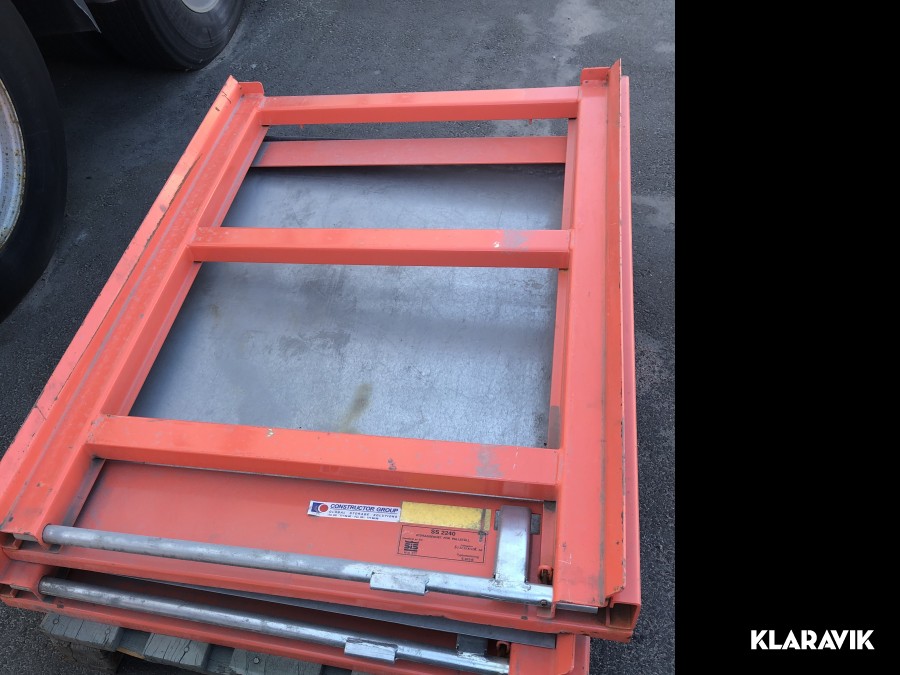 Utdragsenhet för pallställ