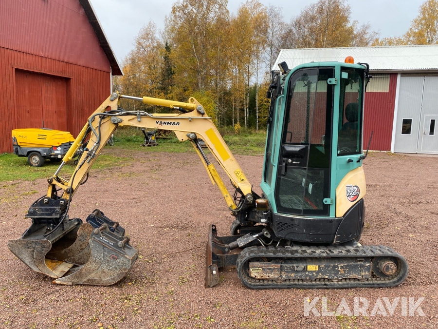 Grävmaskin Yanmar VIO 20, Ödeshög, Klaravik auktioner
