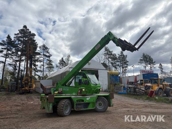 Teleskoplastare Merlo Roto 38.16s med gafflar och kranarm