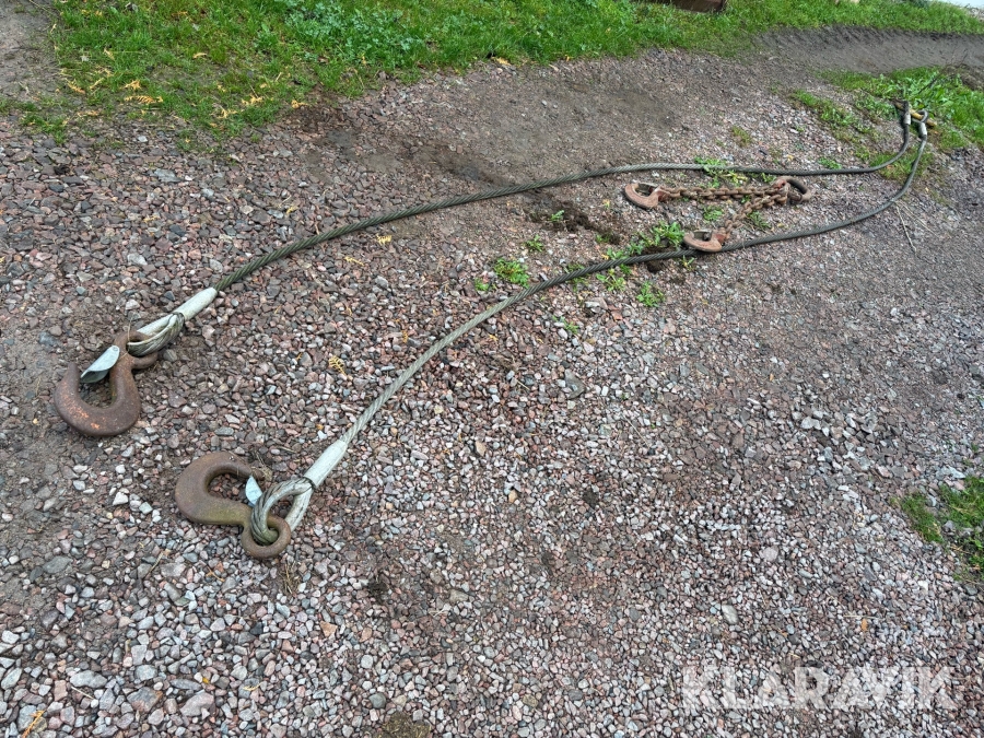 Lyftvajer 2st med ögla och krok
