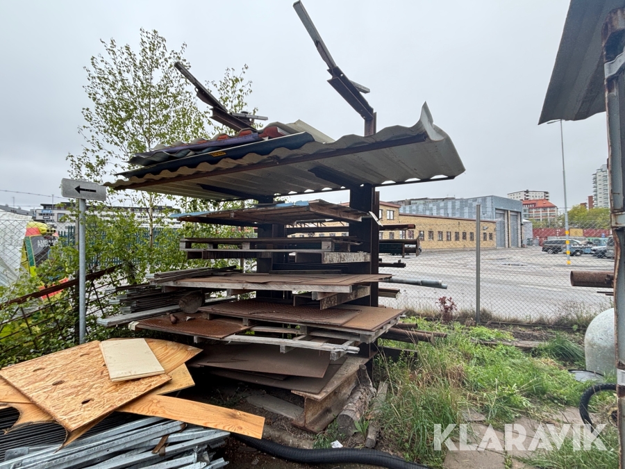 Grenställ & hylla med material