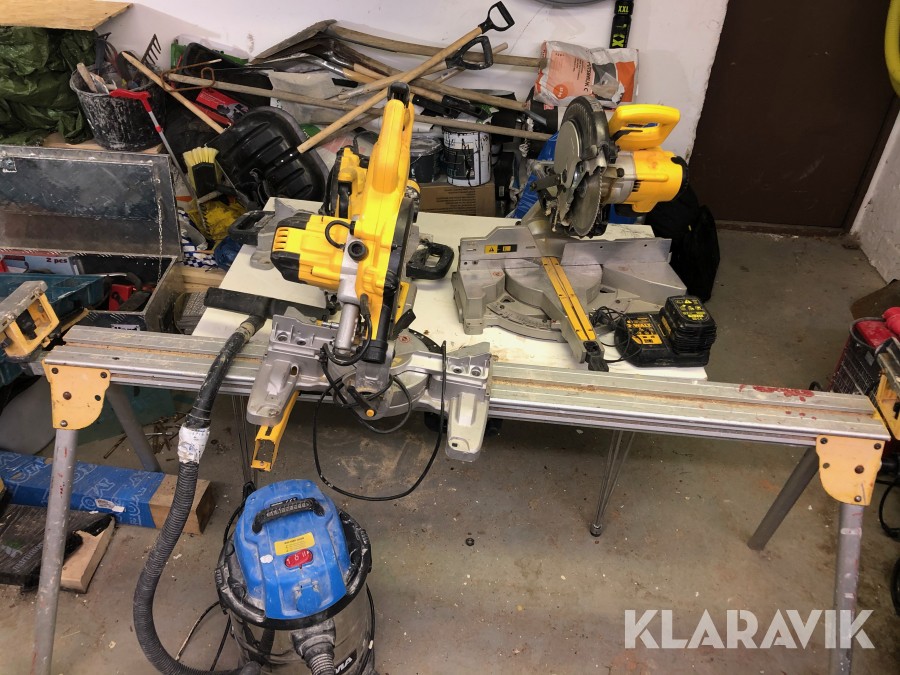 Byggsågar DeWalt 3st samt byggdammsugare