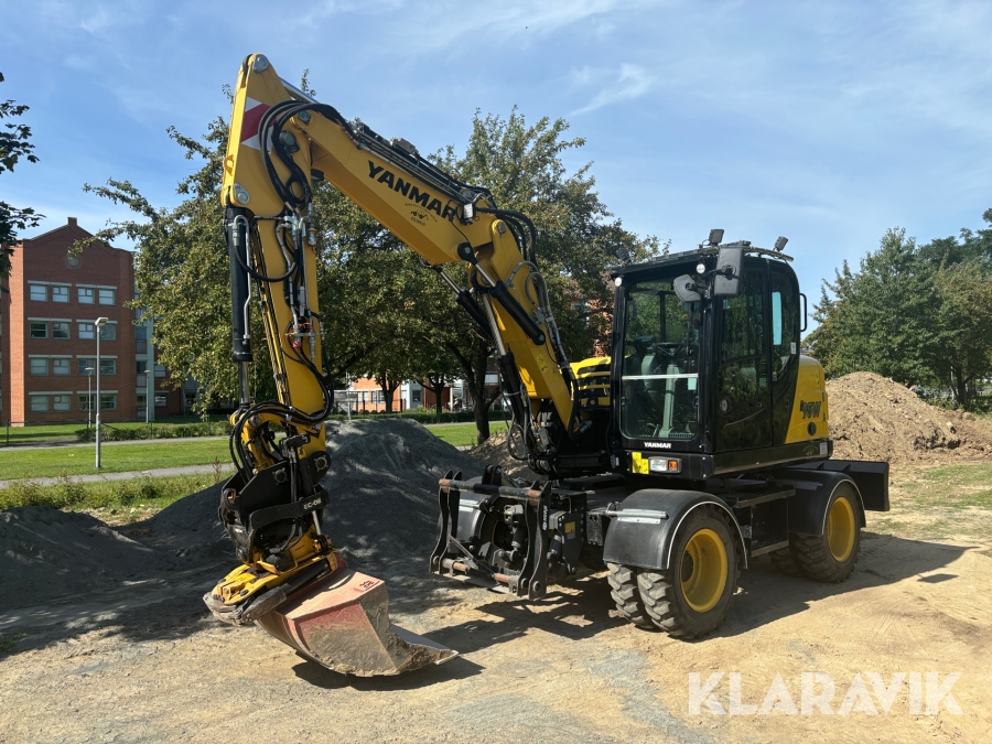 Hjulgrävare Yanmar B95W - Inklusive tiltrotator och redskap