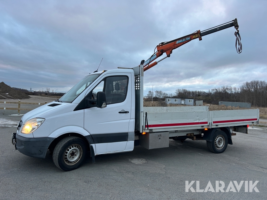 Flakbil med kran Mercedes-Benz Sprinter 315 CDI