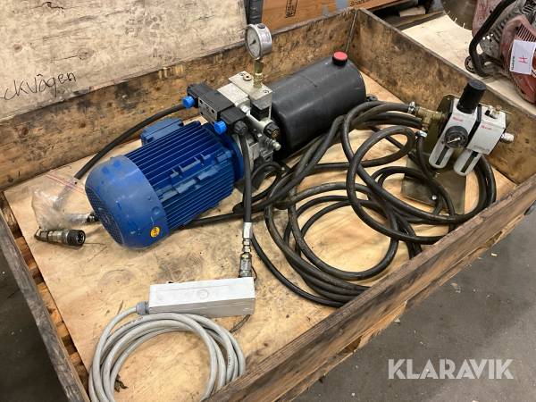 Hydraulaggregat med styrskåp