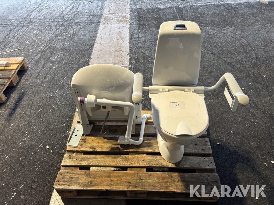 Toalettstol med handfat Gustavsberg/IDO 1st