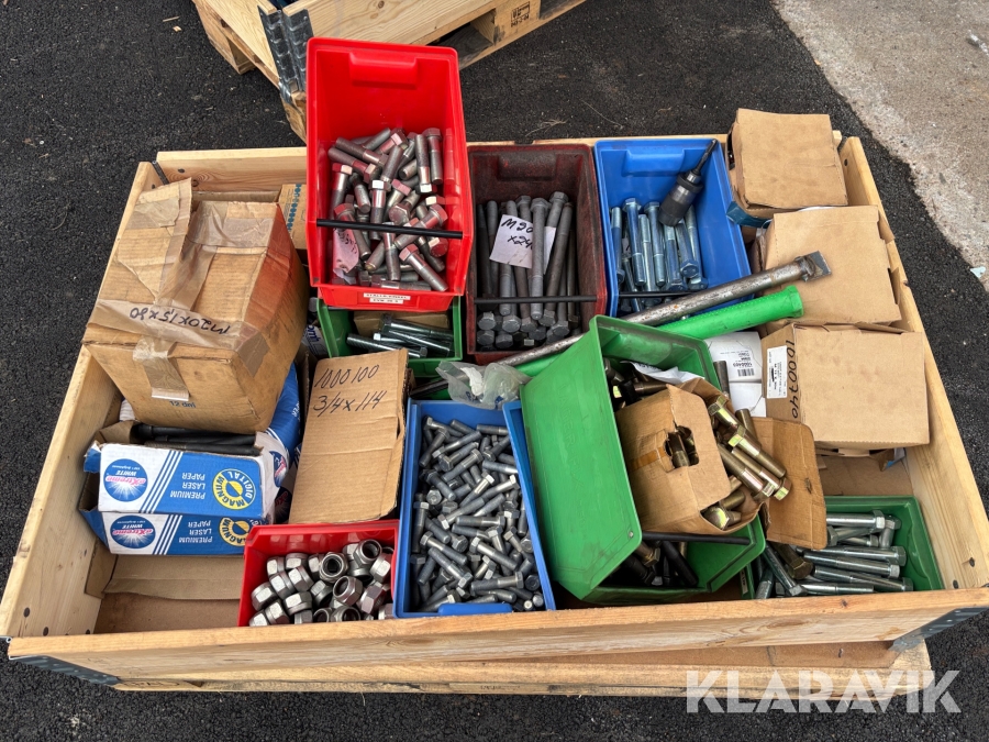 Pall med tum-bult  diverse storlekar