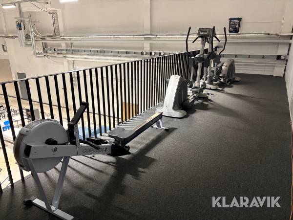 Gymutrustning roddmaskin och crosstrainer
