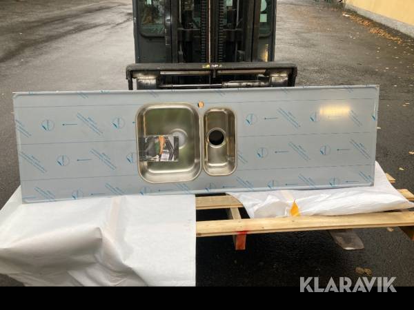 Diskbänk Intra 2000mm rostfri