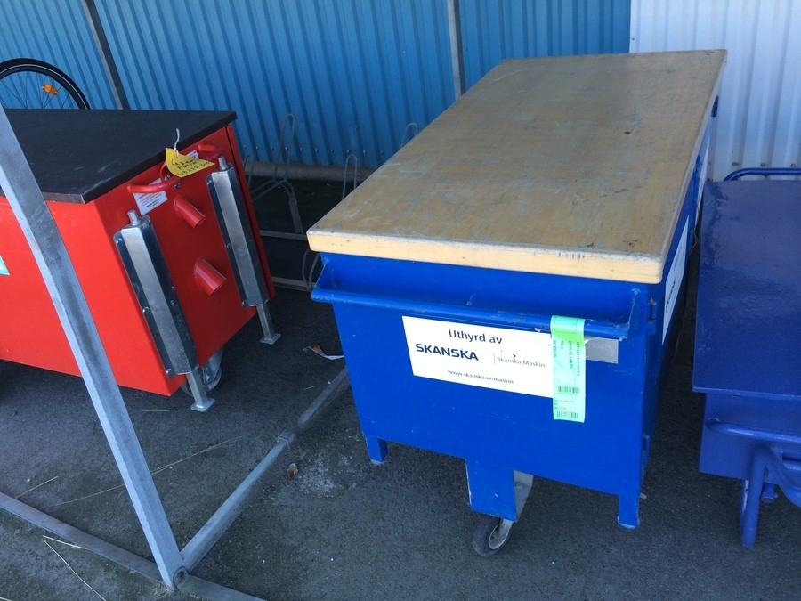 Verktygsvagn med bänk