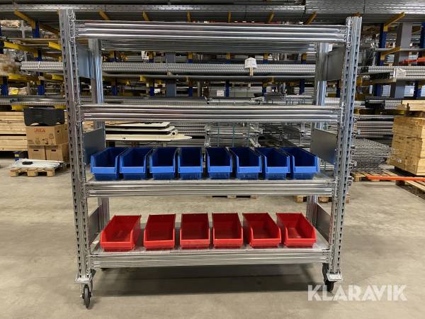 Rullbart Hyllställ med lådor Superbo