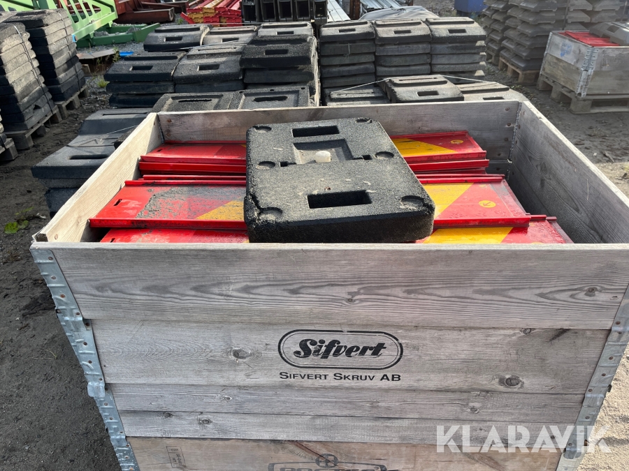 Sidomarkerings hinder med fot - Sergant ca 143 st