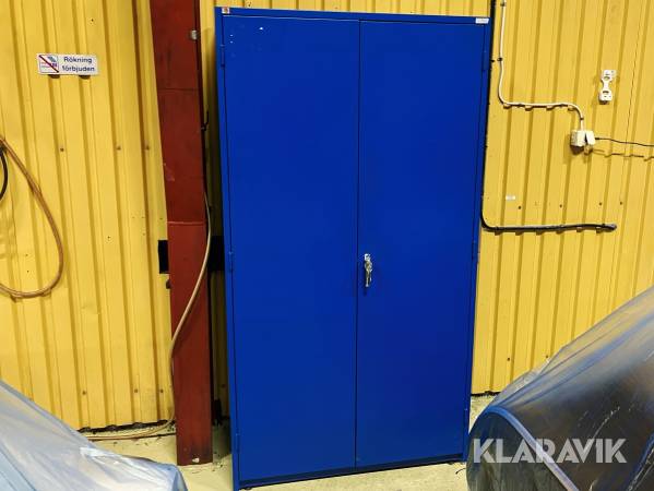 Komplett blått maskinskåp i stålplåt AJ-produkter SUPPLY