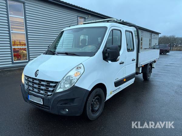 Kranbil m dubbelhytt 7sits Renault Master F3500