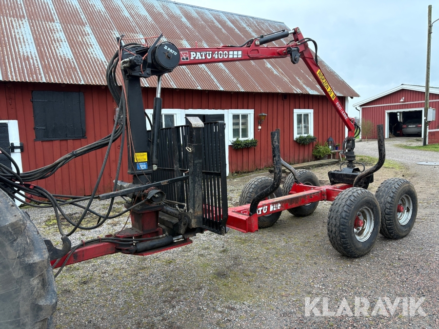 Skogsvagn Kesla Patu 400 med ramstyrning & vinsch