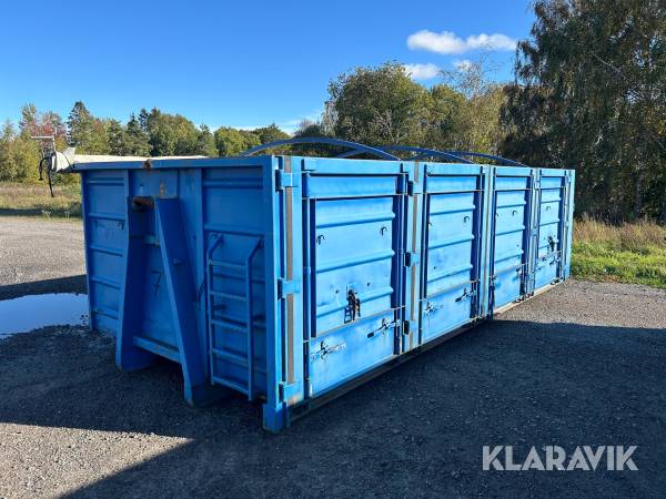 Spannmålscontainer med kapelltäckning