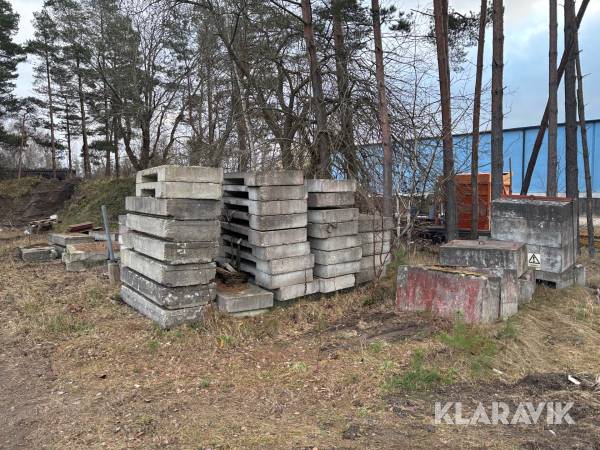 Diverse betongfundament