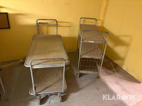 Parti med verkstadsvagnar