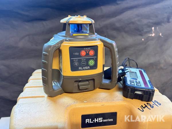 Planlaser Topcon RL-H5A inkl mottagare och laddare