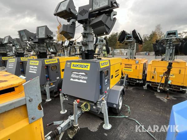 Belysningsmast Atlas Copco QLT H50 dieseldriven