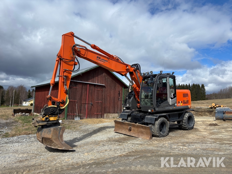 Grävmaskin Hitachi ZX140W-3 med Tiltrotator