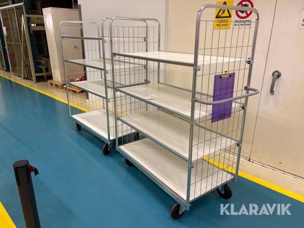 Lagerhylla på hjul 2 st