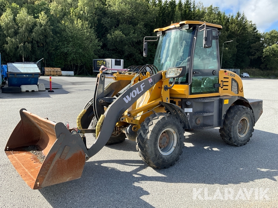 Hjullastare Wolf WL160 med skopa
