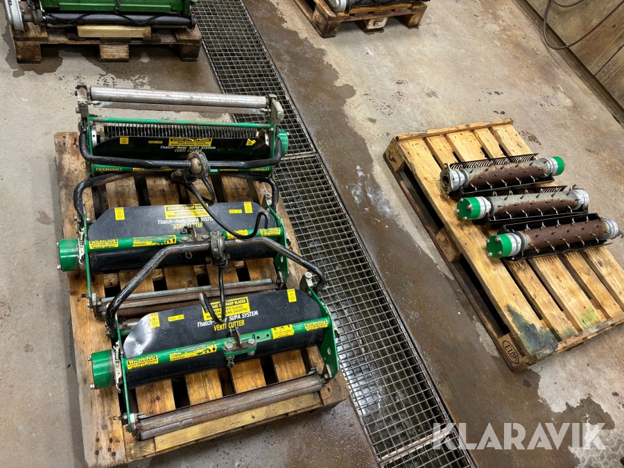 Vertikalskärningsaggregat Thatch-Away Supa system Verti cutter med utbytbara kassetter