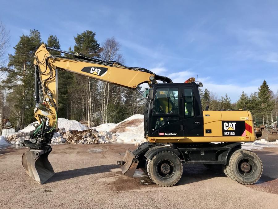 Hjulgrävare CAT M 315D Steelwrist tiltrotator