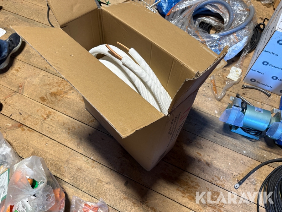 Kopparledning till värmepump Tech inkl dräneringsslang
