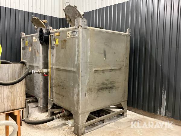 Rostfri tank Finncony 1500 liter