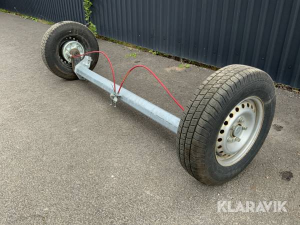Släpvagnsaxel 1350kg