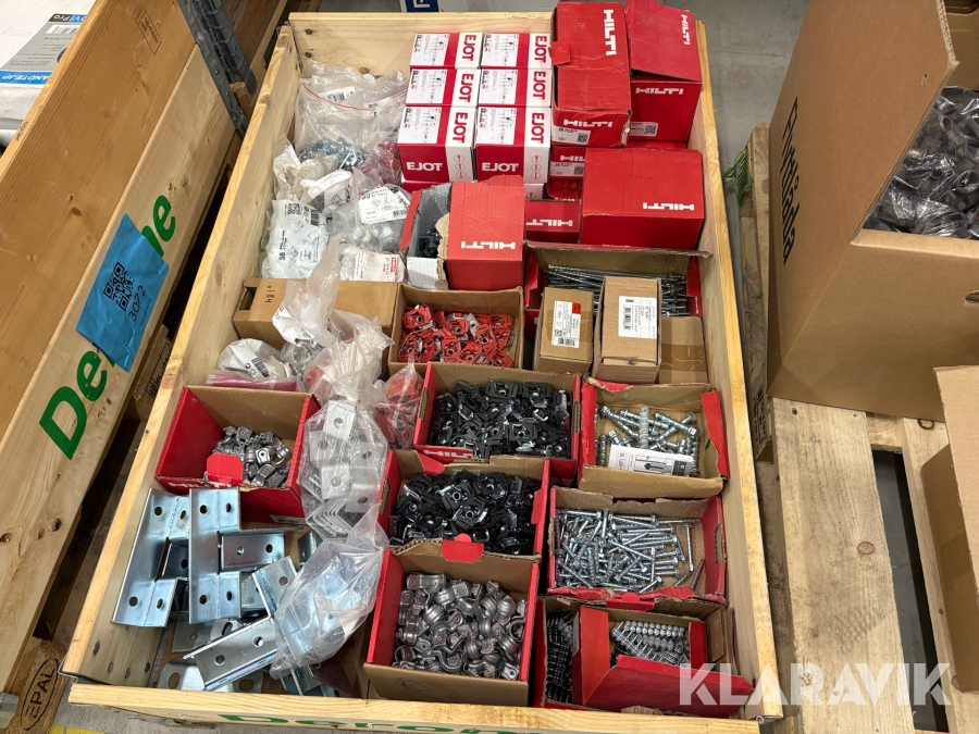 Infästningsmaterial, skruv & tillbehör