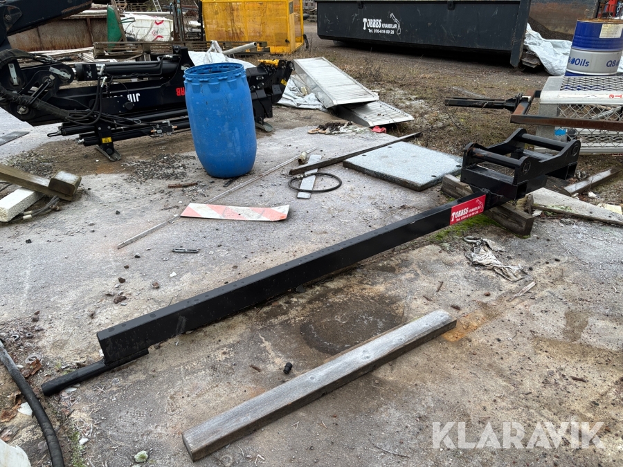 Kranarm för lyft av sprängmattor S60