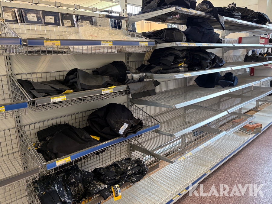 Diverse yrkeskläder och skyddsutrustning