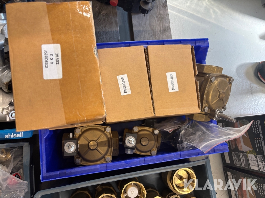 Parti med magnetventiler