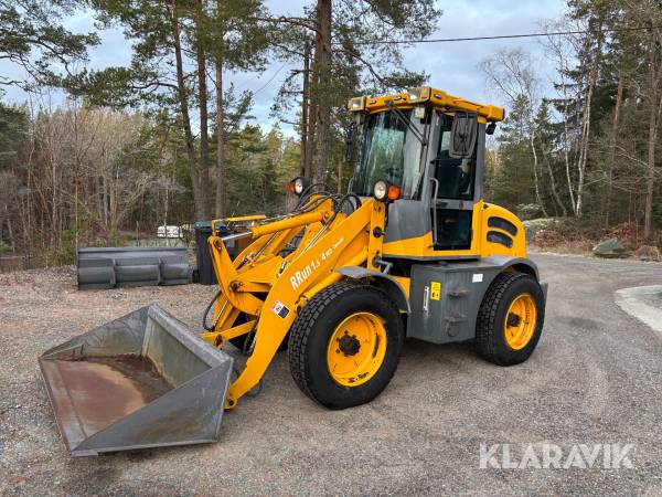 Hjullastare RRun ZL15F 1,5 4WD converter med redskap