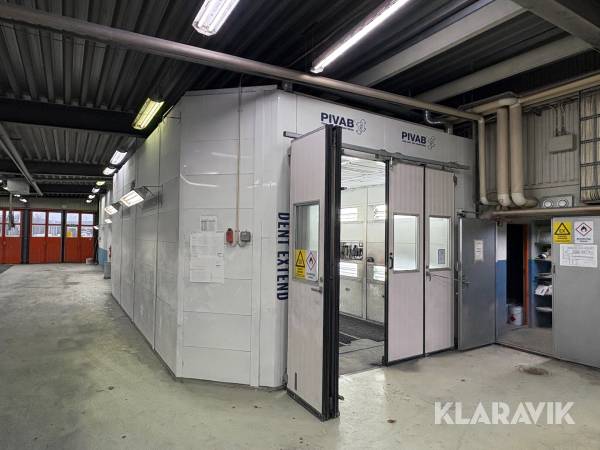 Lackbox Dent Extend med torkbox, ventilation, utsug och fordonslyft