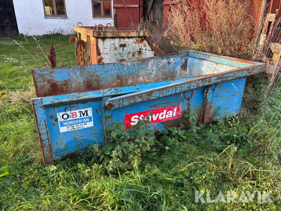 Materialbask självtömmande OBM 2000 L