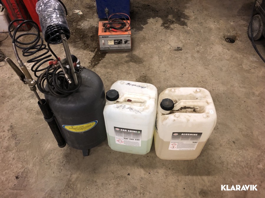 Avfettnings spruta och avfettningsmedel  